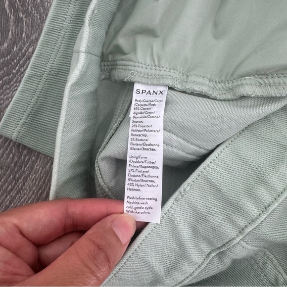 SPANX Women Pull-On Sage Green Jeanish Leggings SZ XL - Picture 6 of 13